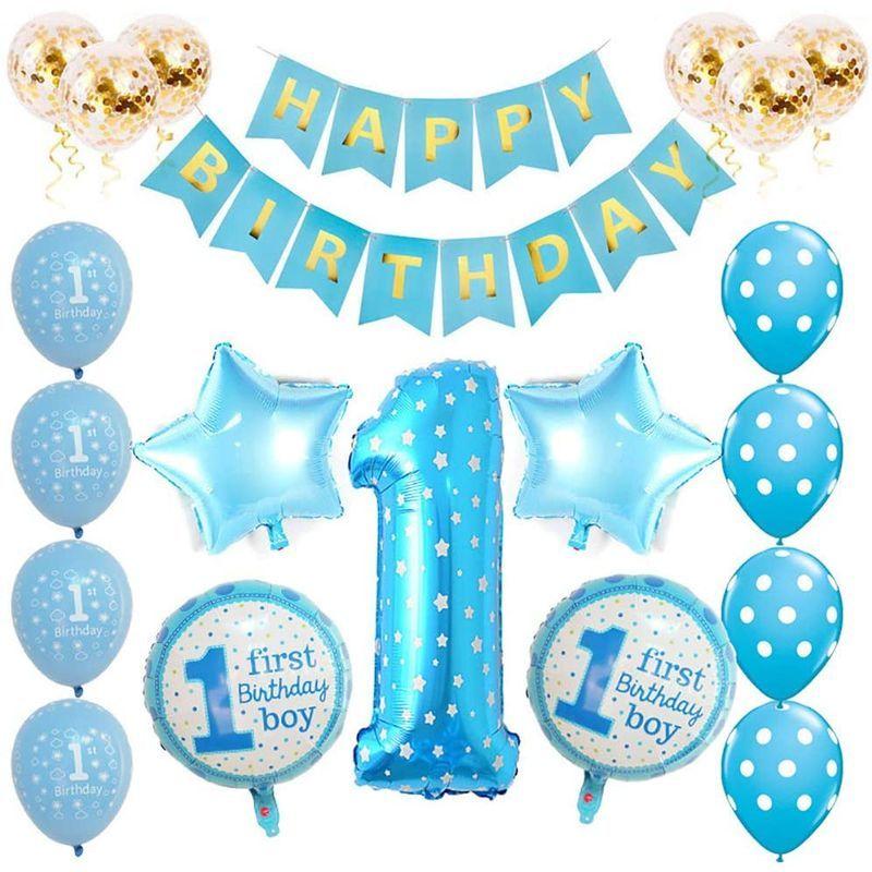 Ywshf 誕生日 飾り付け セット 1歳風船 Happy Birthday 装飾 パーティー 部屋飾り バルーン Sawatana 通販 Yahoo ショッピング