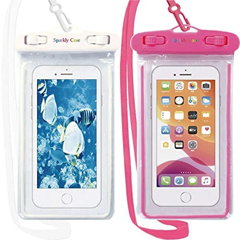 白 ピンク 光る防水スマホケース Case Sparkly 2個セット 全スマホ対応 43cmストラップ付き 水 お風呂でスマホ快適操作 マルチ対応ケース ディズニープリンセスのベビーグッズも大集合 Www 10cartorio 10tabnotas Com Br