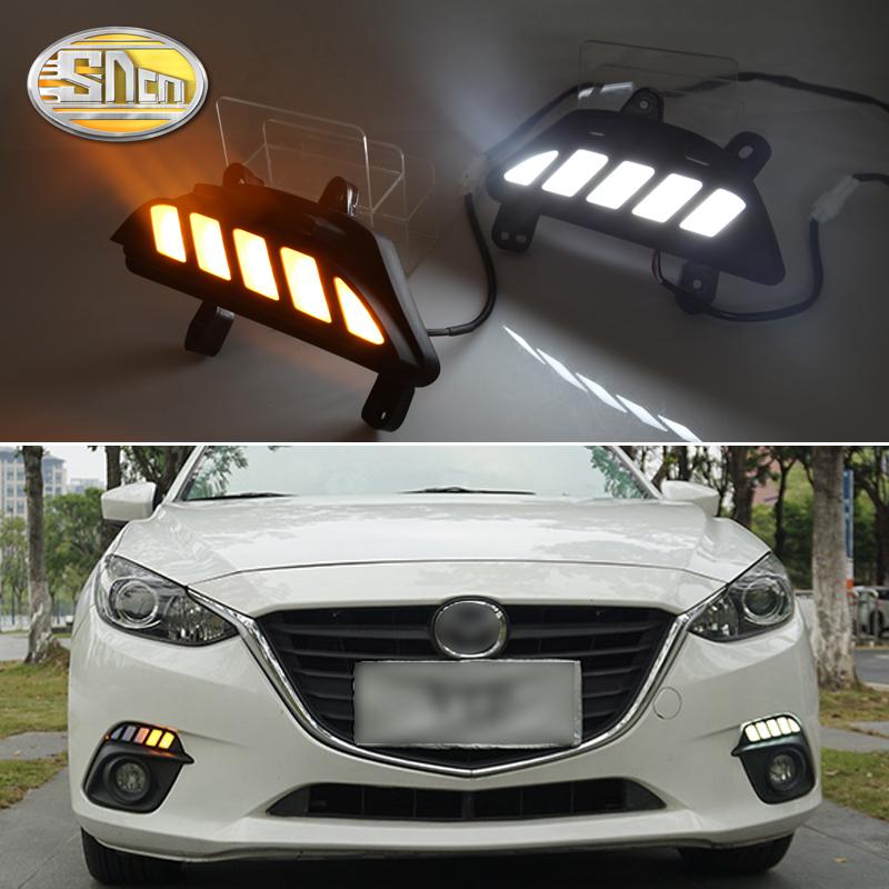 デイライト マツダ マツダ3 アクセラ LED デイタイムランニングライト シーケンシャルウインカー DRL mazda0006カー用品