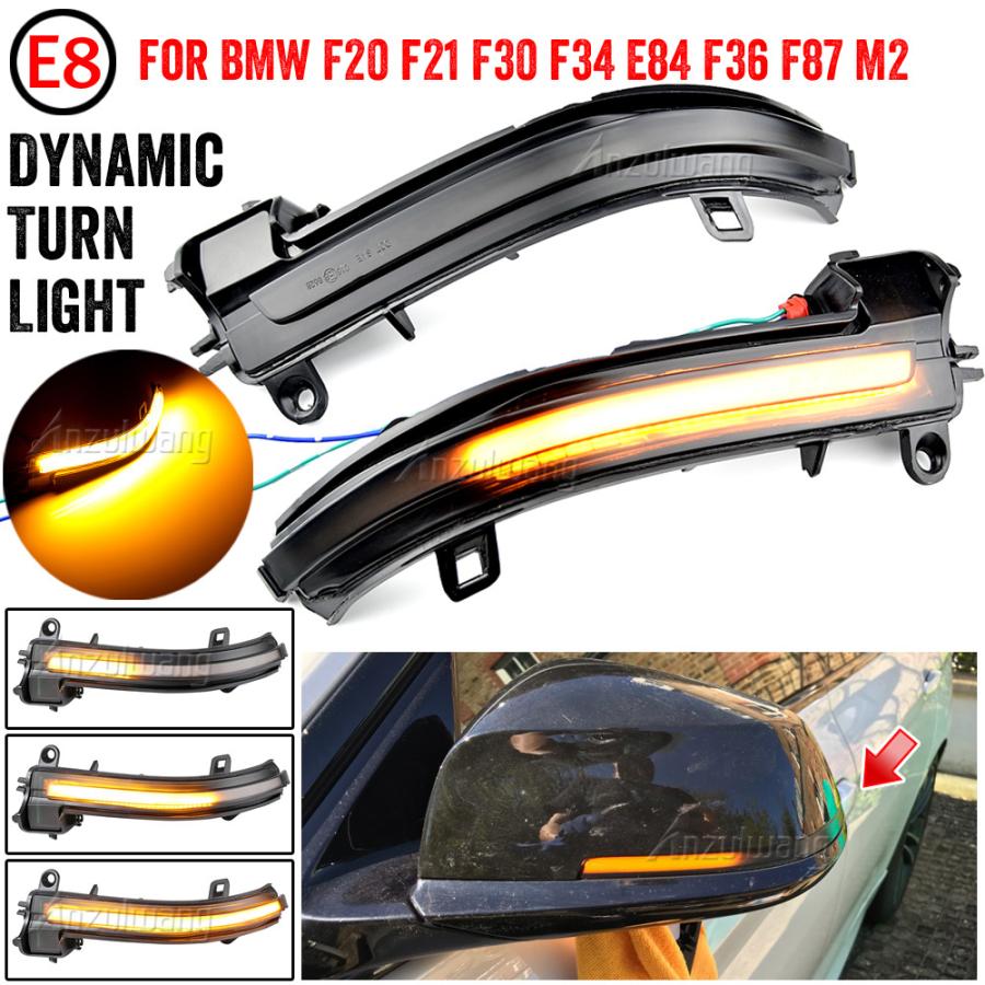 BMW ドアミラーウインカー 1/2/3/4シリーズ X1 F20 F21 F22 F30 F31 F34 F32 E84 I3 LED シーケンシャル｜tmyx2｜06