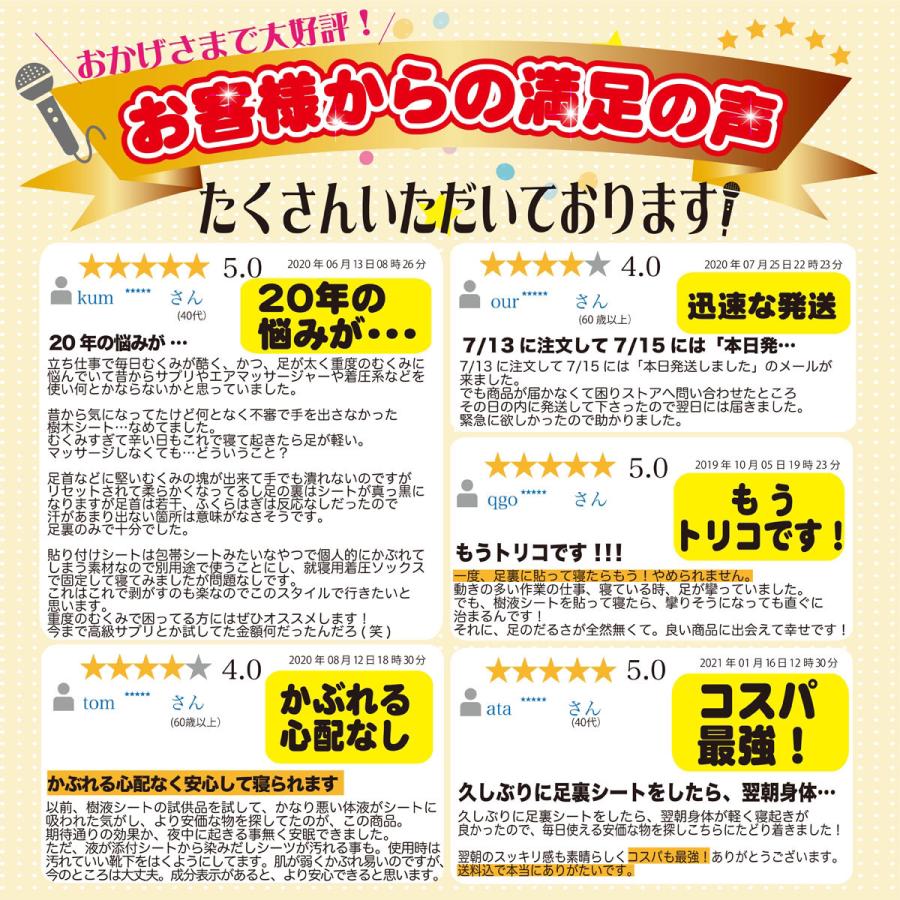 樹液シート 足裏シート 60枚 30日分 フットケア ムクマネーゼ むくみ解消 足の裏 |  | 01