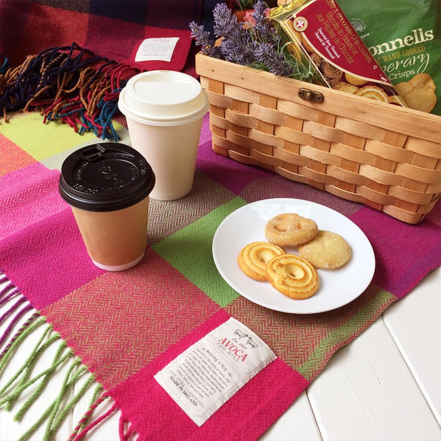 AVOCA（アヴォカ） ブランケット ラムウール100% ストール ひざ掛け