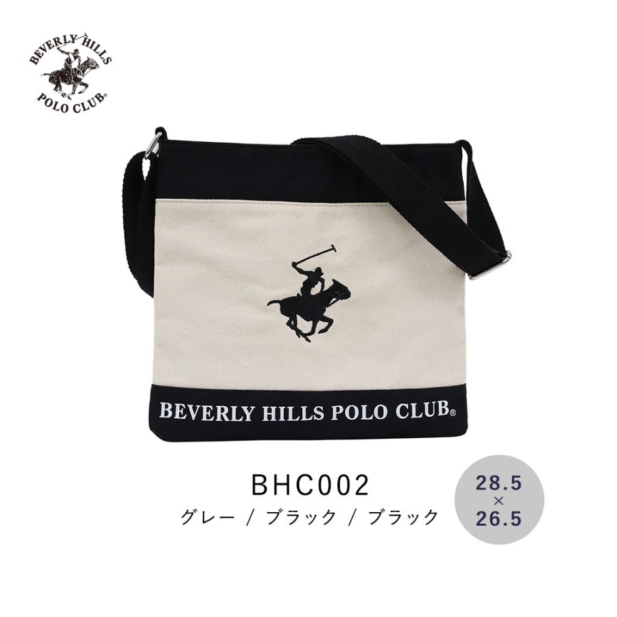 ショルダーバッグ メンズ レディース BEVERLY HILLS POLO CLUB BHC002 アイボリー/ブラック/ブラック (200722)｜tn-square｜02