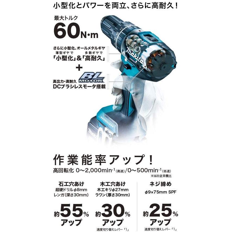 マキタ 振動ドリル ドライバー HP484D 同等品 ブラシレス 18V マキタ 振動ドリル ドライバー HP484D 同等品 ブラシレス 18V