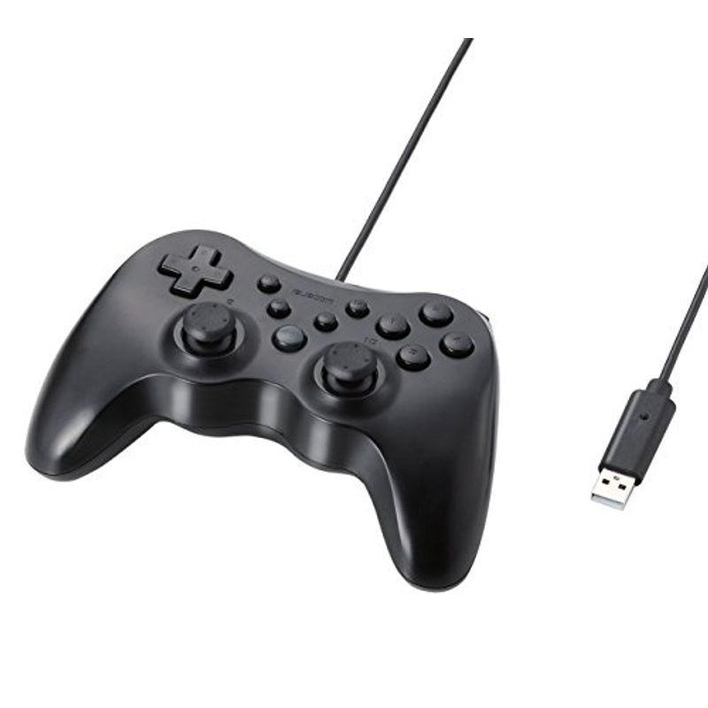 楽天市場 エレコム ゲームパッド 12ボタン 振動機能 連射機能付 ブラック JC-U3712FBK 12ボタンUSBゲームパッド Xinput対応 振動・連射機能付 ブラック JC-U3613MBK
