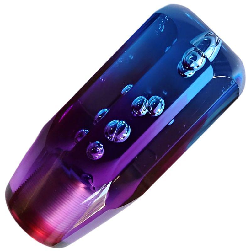 tonra シフトノブ 汎用 クリスタル スティック 型 アダプター M8 M10 M12 45x100mm 180g アクリル MT AT