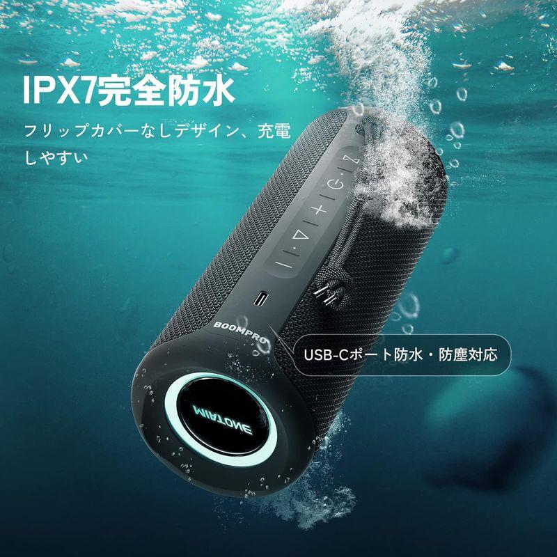 MIATONE BoomPro Bluetooth スピーカー 40W出力 IPX7防水 ブルートゥース スピーカー 重低音 アウトドア ワ｜tn19-store｜04