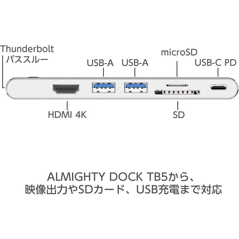 TUNEWEAR ALMIGHTY DOCK TB5｜スライドスイッチでコネクタが変形するUSBドック。接続機器に合わせてコネクタ可変。 シ｜tn19-store｜07