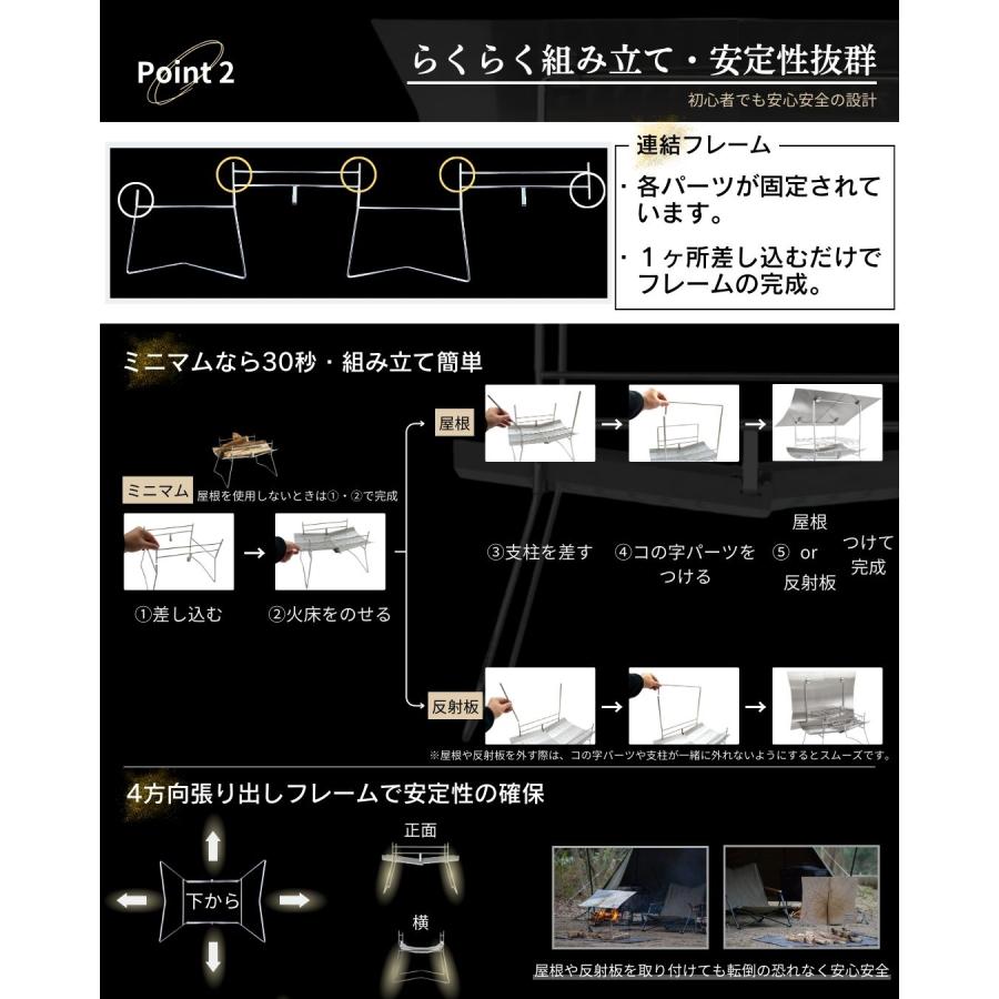TNBworks 焚き火台 全天候型 屋根付き 反射板付き : TNBworks TNBworks 焚き火台 全天候型 屋根付き 反射板付き : TNBworks