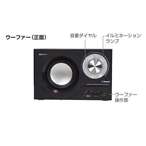 超特盛ミラクルプライス X-BEAT 2.1ch Bluetooth スピーカー 31W出力 サブウーファー 高音質 PC用 BZSP-30AIU(BK)II 【1496827590】(9316円)