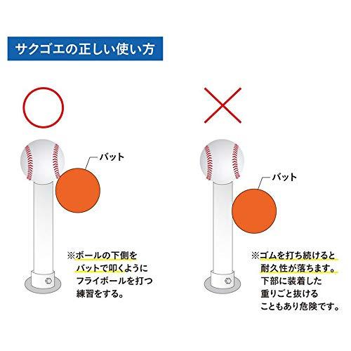 SAKUGOE サクゴエ 野球 バッティングティー 置きティー スタンド 野球 高さ調整 64〜95cm ティー打撃 →だから 野球 1本