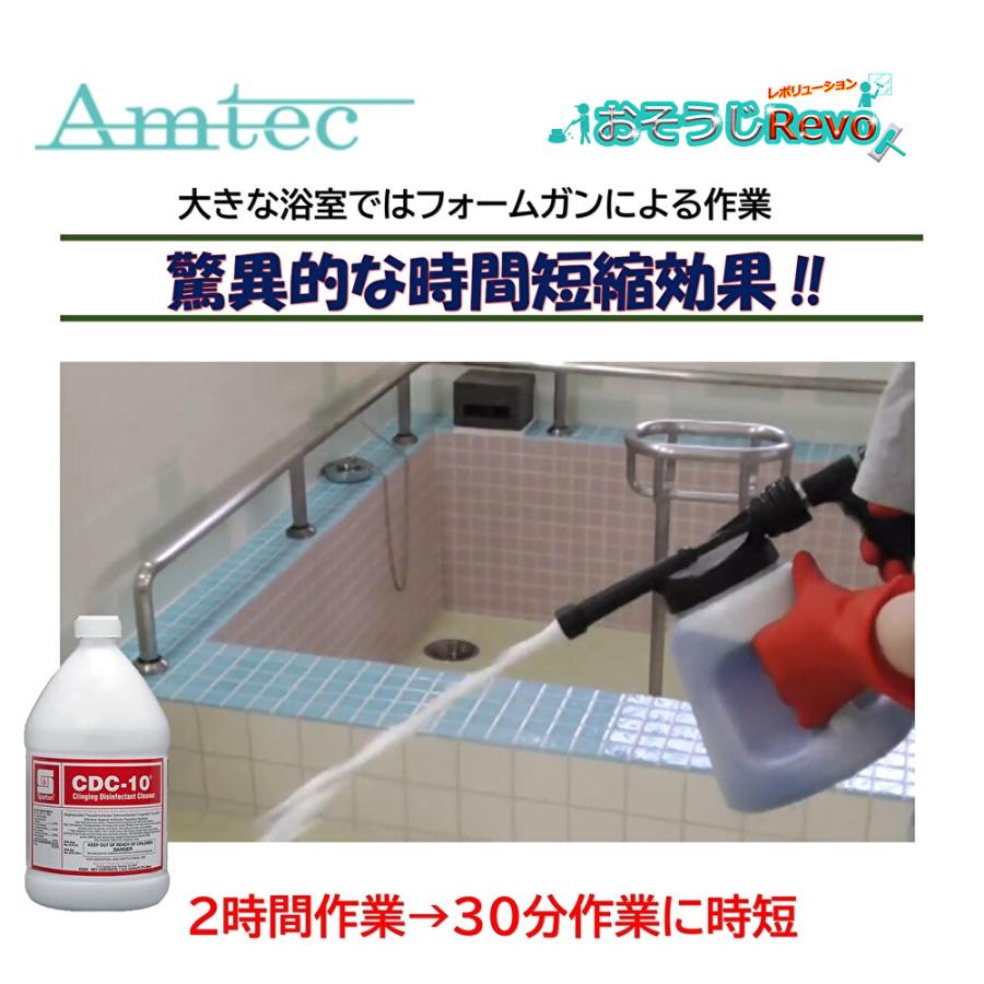 Amtec アムテック CDC-10 3.8L （4本） アルカリ性 浴室クリーナー 時間短縮 まとめ買い（1本あたり5025円） JI 大特価セール_2