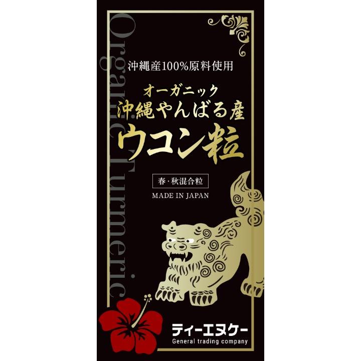 オーガニック沖縄やんばる産ウコン粒（200g）約4か月分 有機無農薬オーガニック沖縄やんばる産ウコン粒（200g）約4か月