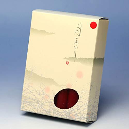 月あかり （朱） ローソク （太）三時間 燃焼時間約3時間 12本 日本製 （赤いローソク）｜tnp-store｜02