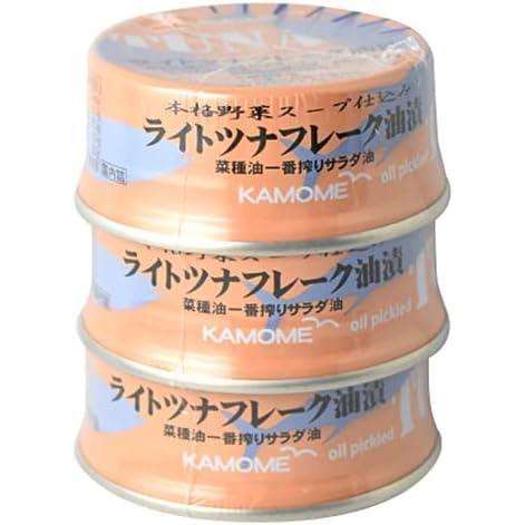 KAMOME かもめ屋 ライトツナフレーク 油漬 80g 3個×12パック（36個）_2