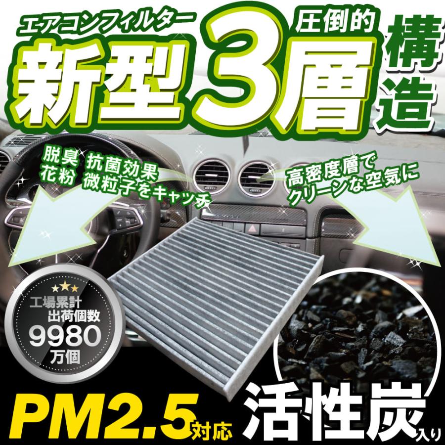 エアコンフィルター 車 ホンダ フリード GB3 最強特殊3層 : TNS - 通販