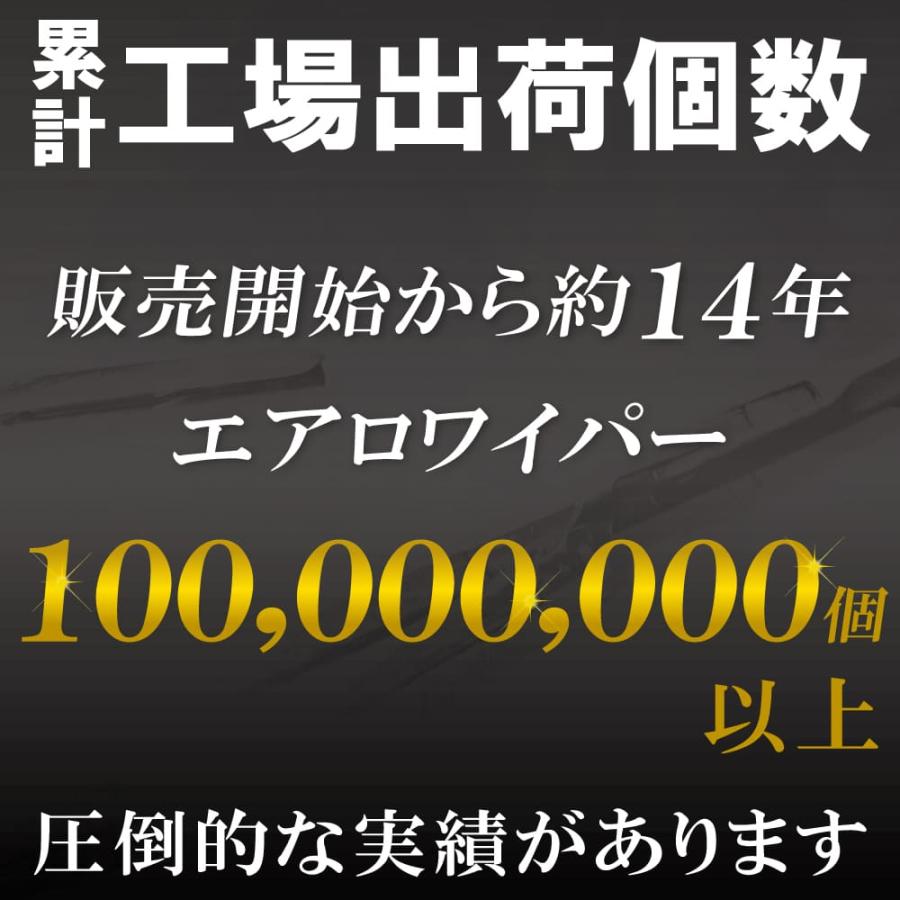 エアロワイパー 2本セット テフロン ワイパー 車 450mm 450mm ムーヴ ミラ ラパン クロスビー スズキ ダイハツ ワイパーブレード｜tns｜03