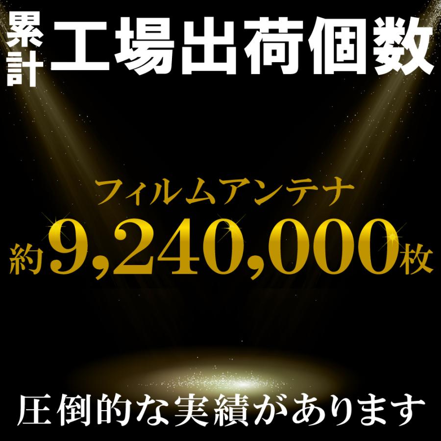 フィルムアンテナ 4枚 セット 地デジ クリーナー付 カロッツェリア イクリプス クラリオン 他 ナビ スクエア型｜tnsszfss｜02