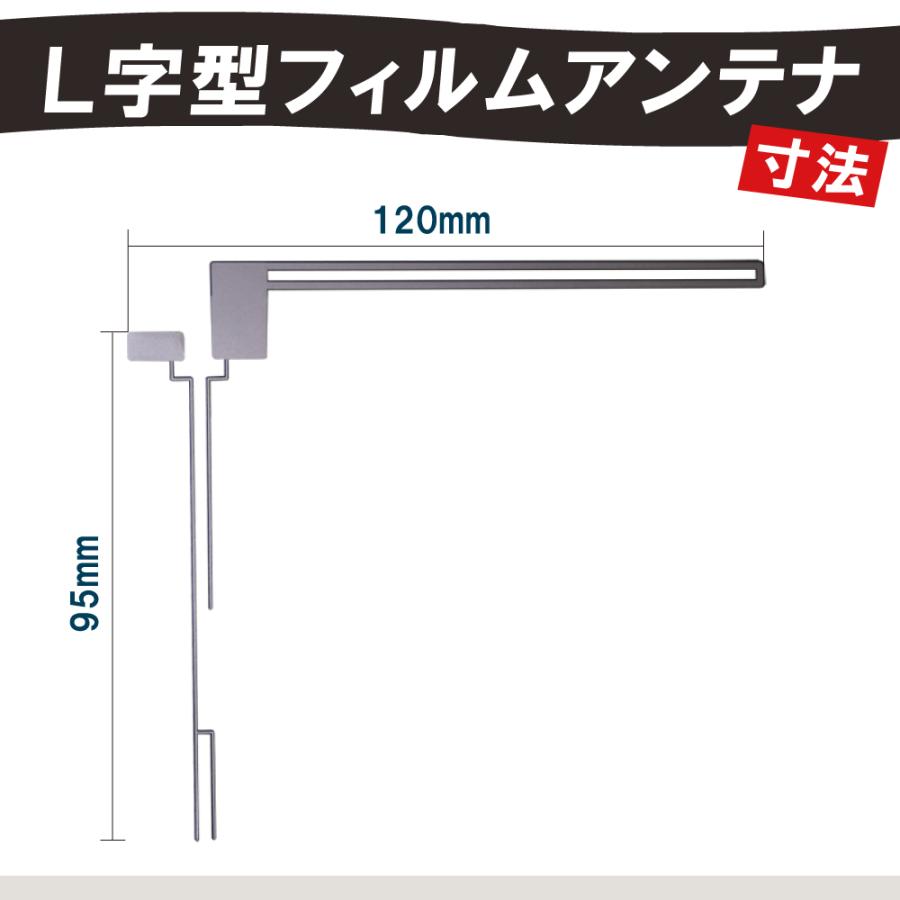 フィルムアンテナ 4枚 両面テープ セット 地デジ クリーナー付