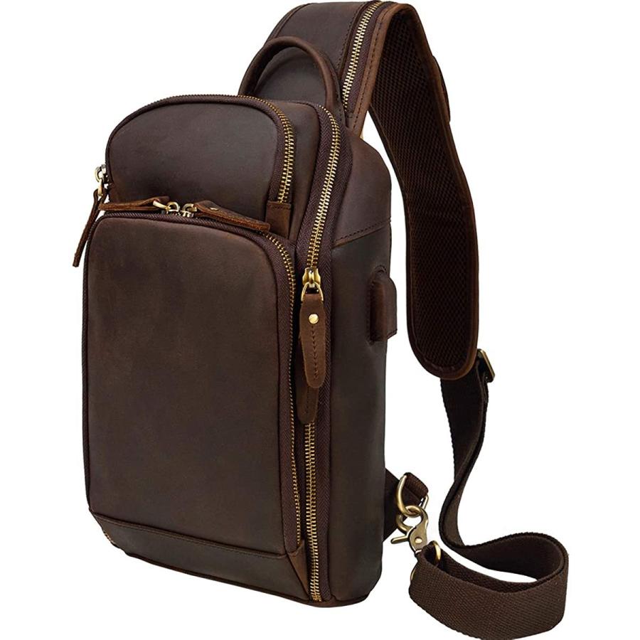 オンライン販売品 本革 ボディバッグ メンズ 大容量 ワンショルダーバッグ 9 7インチ Ipad対応 自転車 夏 お出かけ ショルダーバッグ カジュアル 鞄 直接管理販売 Www Superavila Com