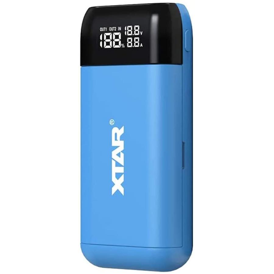 XTAR PB2S 最大2AX2 急速USB充電器 Li-ion充電池専用 QC3.0＋PD3.0 3.6V 3.7V 18650/18700/207｜tnyk-56193009｜02