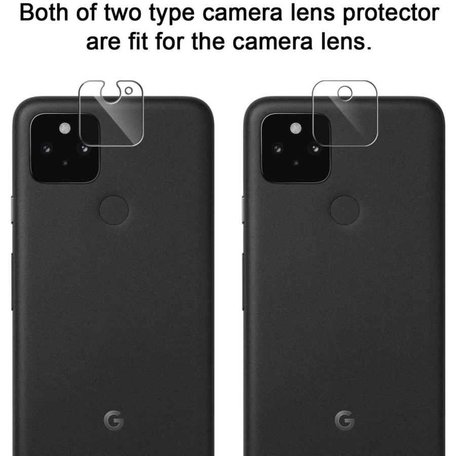 見事な L K 6枚セット Google Pixel 5 用 ガラスフィルム 3枚 + カメラフィルム 硬度9H 飛散防止 気泡防止 3  genia.cl