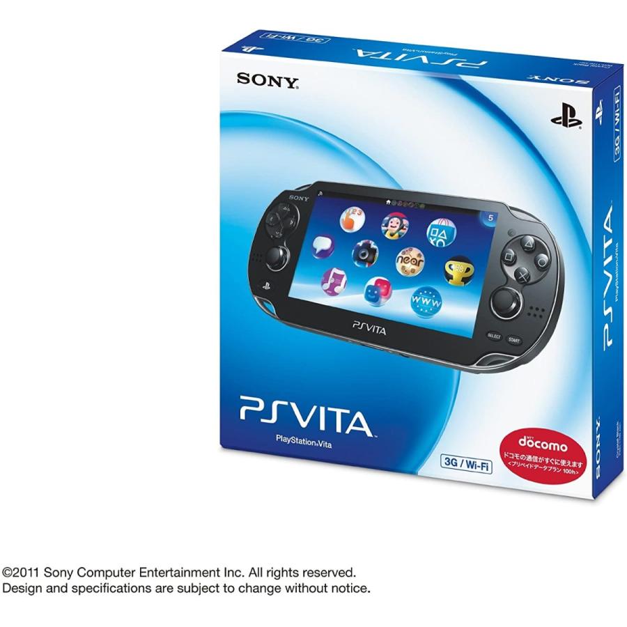 PlayStation Vita (プレイステーション ヴィータ) 3G/Wi‐Fiモデル クリスタル・ブラック (初回限定版) (PCH-1100｜tnyk-56193009｜02