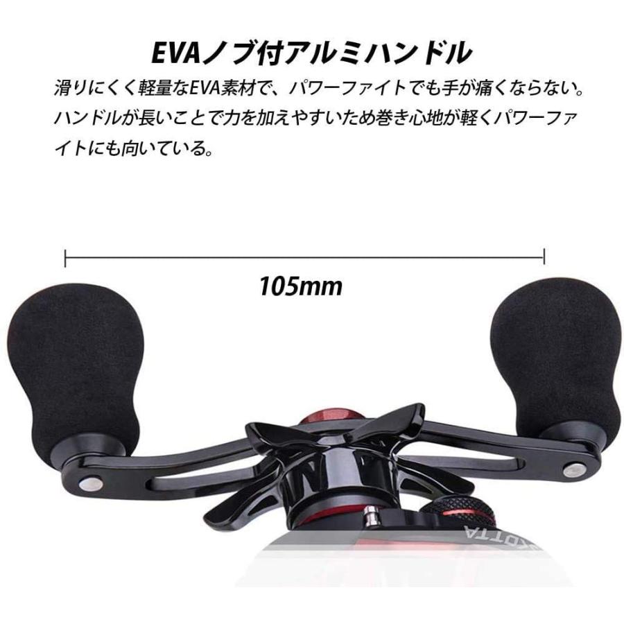 かわいい 右巻き 穴釣り ベイトリール リール 赤 右 マグネットブレーキと遠心ブレーキ 自重210g 電動リール Minitaxi Pl