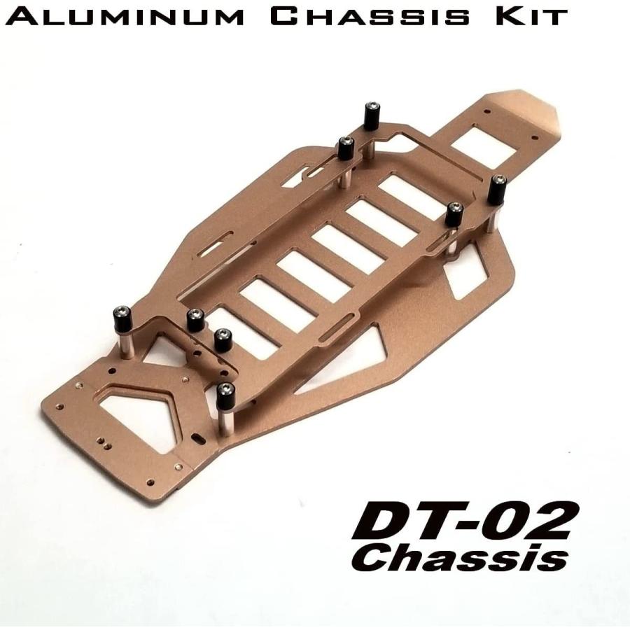 kingfly 超軽量アルミシャーシ タミヤ DT-02 用 バギー・くまモンバージョン/スーパーファイターG/デザートゲイター|tnyk-56193009|04