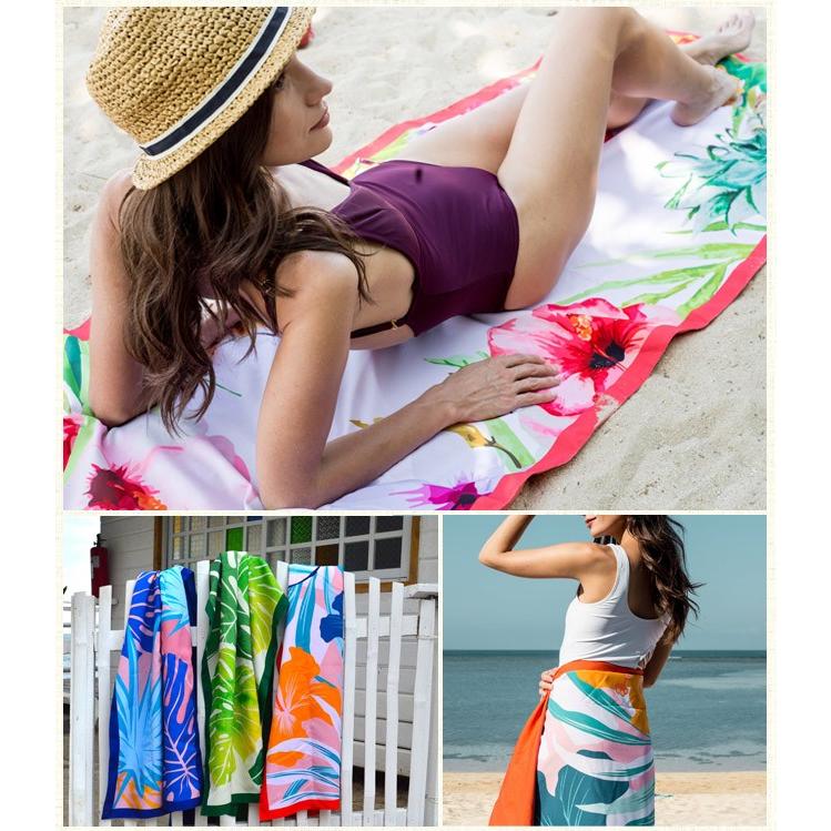 ビーチタオル 大判 速乾 砂がつかない ビーチブランケット LAGU