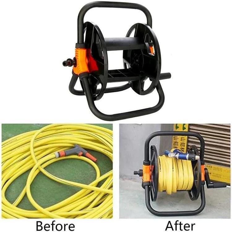 ホース巻き取りリール ホース収納リール ホースリール 水道管収納ラック ABS シングルアームツール 付属品 庭 洗車 水やり用