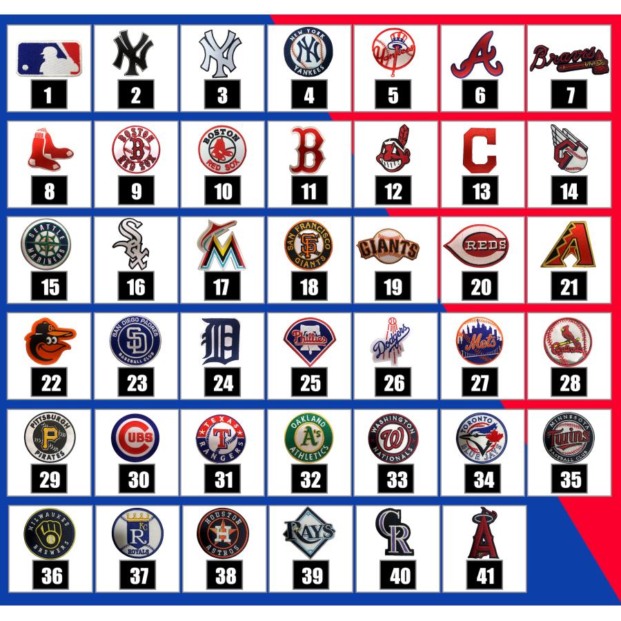 MLB チーム アイロン 刺繍ワッペン エンゼルス