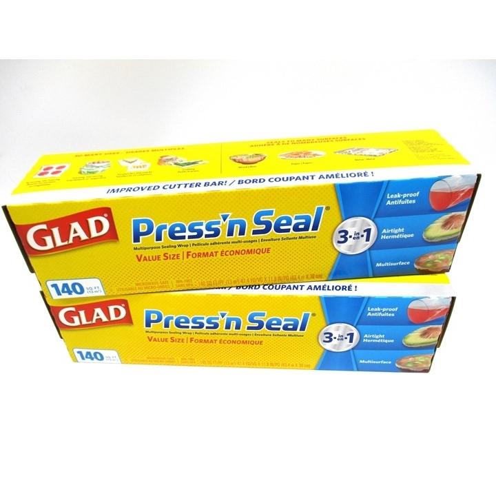 グラッド ストレージ フード ラップ プレス アンド シール 多用途 保存ラップ 43.4m x 2本セット Glad Wrap PRESS'N SEAL｜to-global｜02