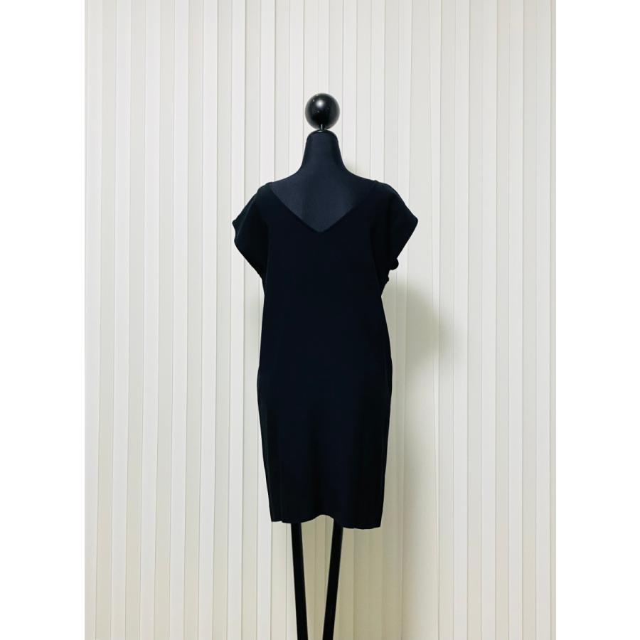 代引可 Yoko Chan ヨーコチャン バイカラー ワンピース ブラック ホワイト フロント ワンピース Teambody Ir