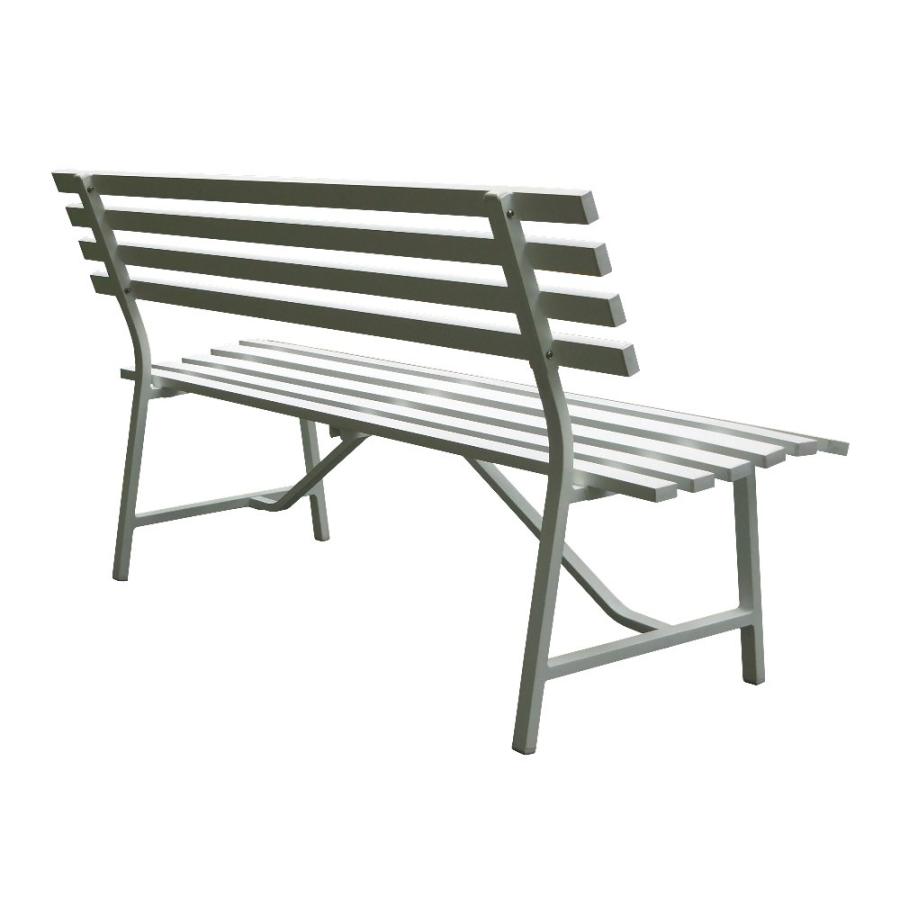 幅150cm 3人掛け アルミベンチ ガーデンベンチ 背もたれ付き