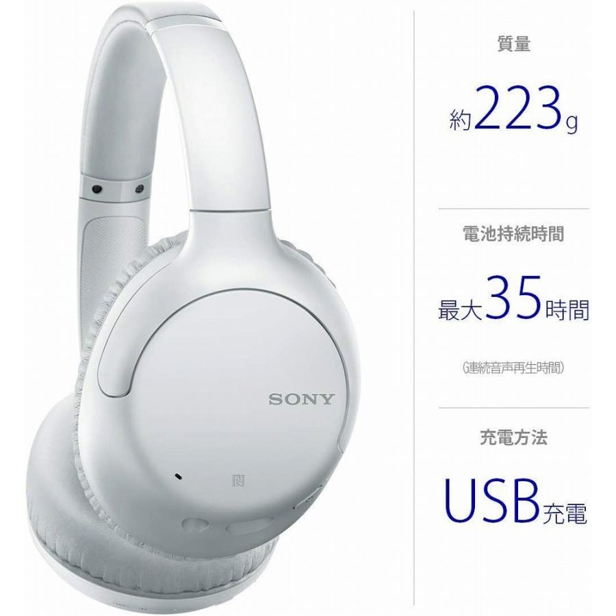 SONY/ソニー　ワイヤレスノイズキャンセリング ヘッドホン　WH-CH710N-W　ホワイト