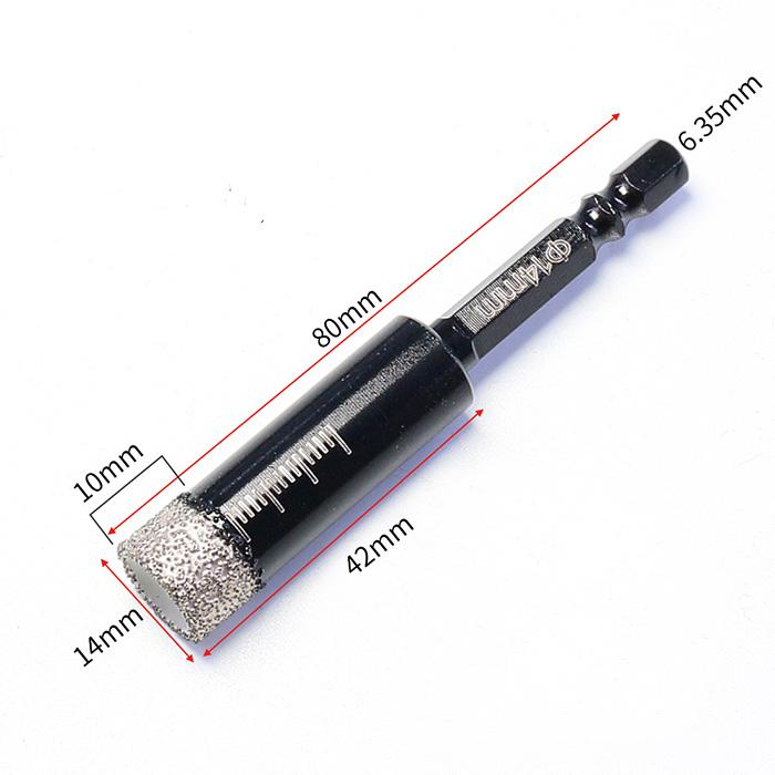 ダイヤコアビット 六角軸 14mm 16mm 2本セット 送料無料