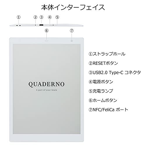 QUADERNO A5 FMVDP51 10.3型フレキシブル電子ペーパー