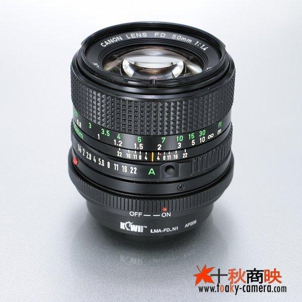 JJC ♪ KIWIFOTOS製 キャノン FD / New-FD レンズ → ニコン1 Nikon 1 
