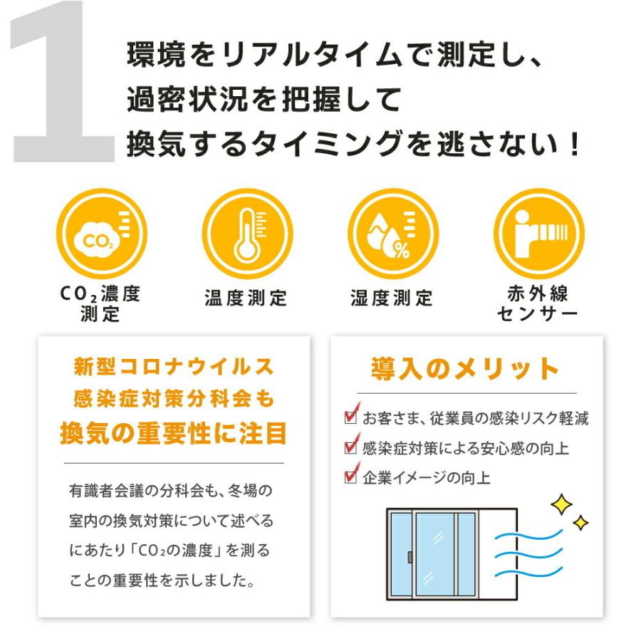 10%OFFセール CO2マネージャー 2台セット メーカー直販 二酸化炭素濃度計 測定器 CO2センサー空気質検知器 一年保証_2