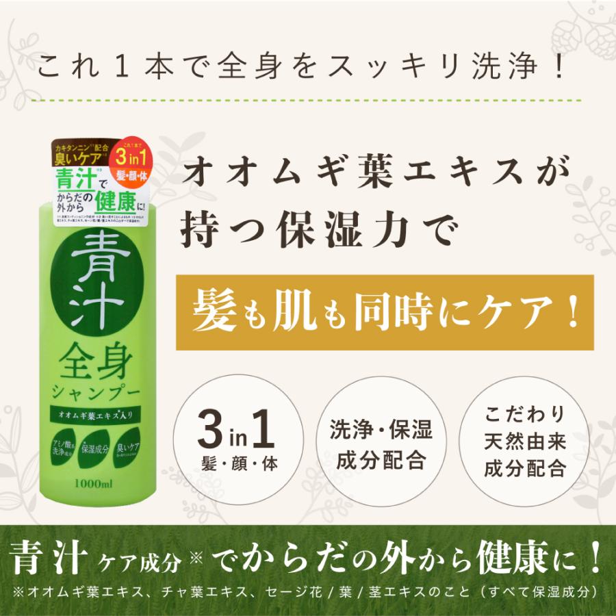 東亜産業公式 青汁全身シャンプー 1l 髪 顔 体 オオムギ葉エキス チャ葉エキス ヒアルロン酸 日本製 大容量 アミノ酸成分 Ts 2105 001 Toamit公式販売店 通販 Yahoo ショッピング