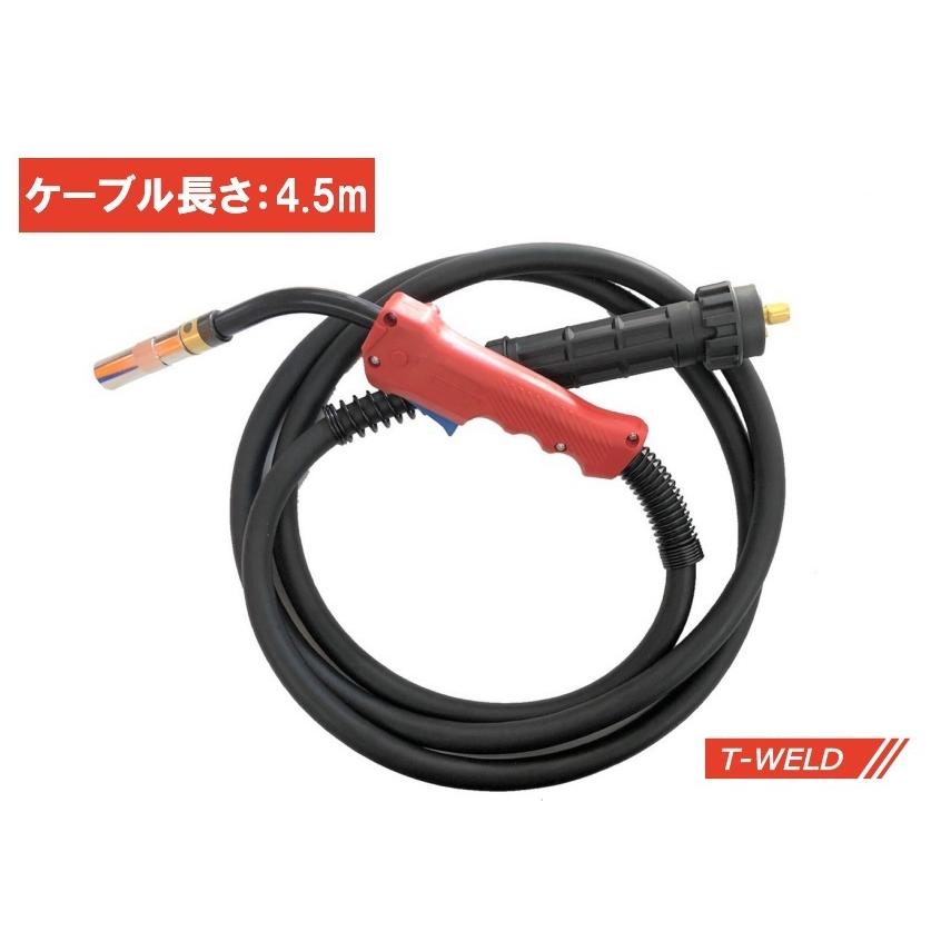 半自動 CO2/MAG 溶接 トーチ ユーロコネクター タイプ 350A×4.5m