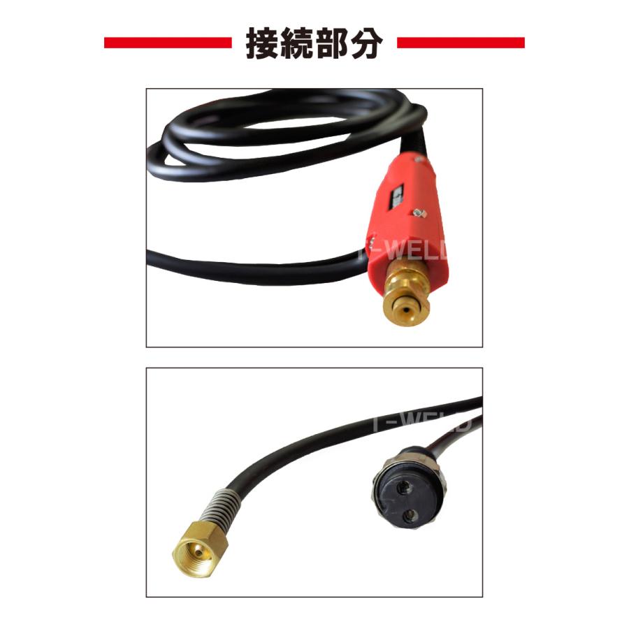 半自動 溶接 CO2 トーチ 180A/200A×5m パナソニック YT20CS4 適合｜toan-weld-tw｜02