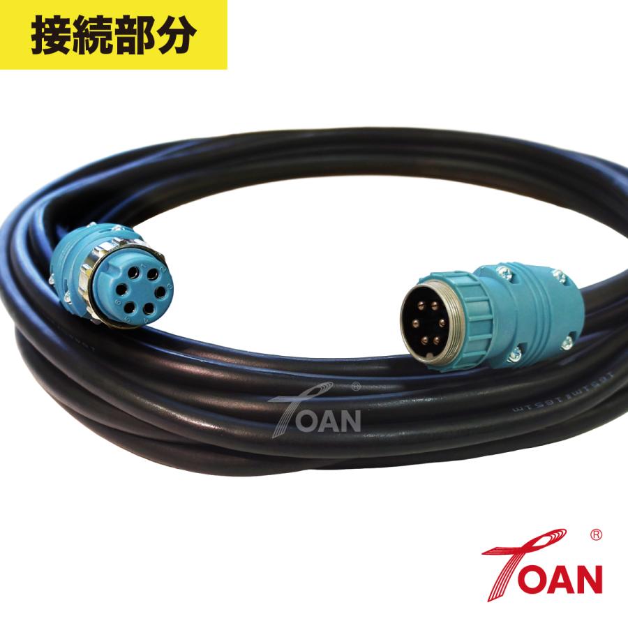 TOAN（東安） PANA 半自動溶接機 延長用 6芯 制御ケーブル 長さ：20m