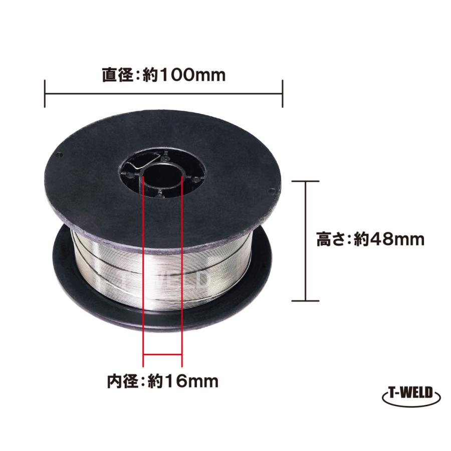 MIG 308L 半自動 ステンレス ソリッドワイヤ ER308L×0.8mm 1kg/巻 アルゴンガス必要｜toan-weld-tw｜02