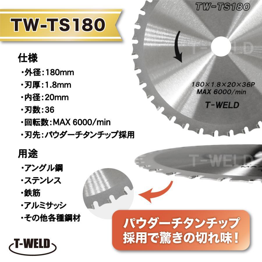 チップソー 鉄 ステンレス 兼用 180×1.8×20×36P TW-TS180 1枚 国産 チップソー 鉄 ステンレス 兼用 180×1.8×20×36P TW-TS180 1枚 国産