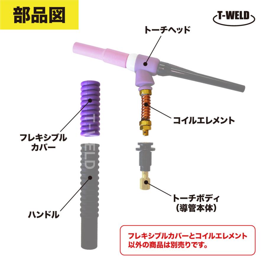 TIG トーチボディ TOAN ハンドルネジ式 専用 150A 空冷