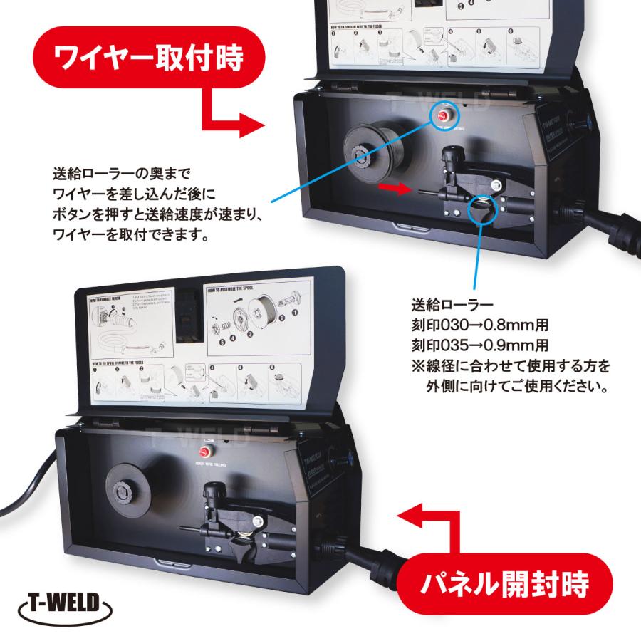 DIY ノンガス専用 半自動溶接機 TW-MIG100X インバーター IGBT制御