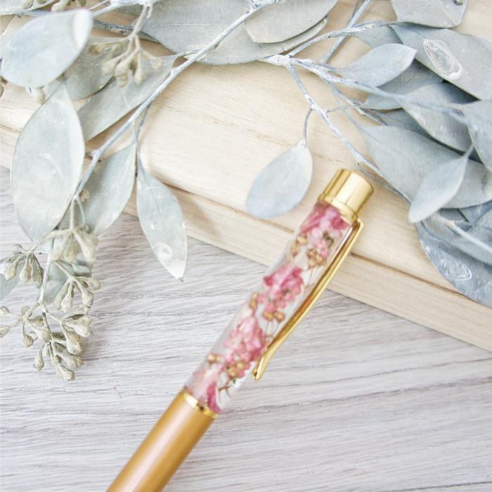 ハーバリウム ボールペン ペン アンティークピンク ギフト 誕生日 プレゼント　花  祝 結婚 内祝 退職 転勤  入学 就職 |  | 01