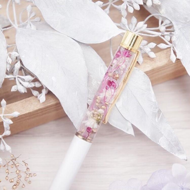 ハーバリウム ボールペン ペン パープル ギフト 誕生日 プレゼント　花  祝 結婚 内祝 退職 転勤  入学 就職 |  | 01